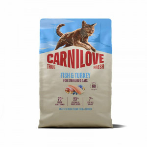 Carnilove True Fresh Sterilised Fish & Turkey kaķu barība sterilizētiem kaķiem 2 kg